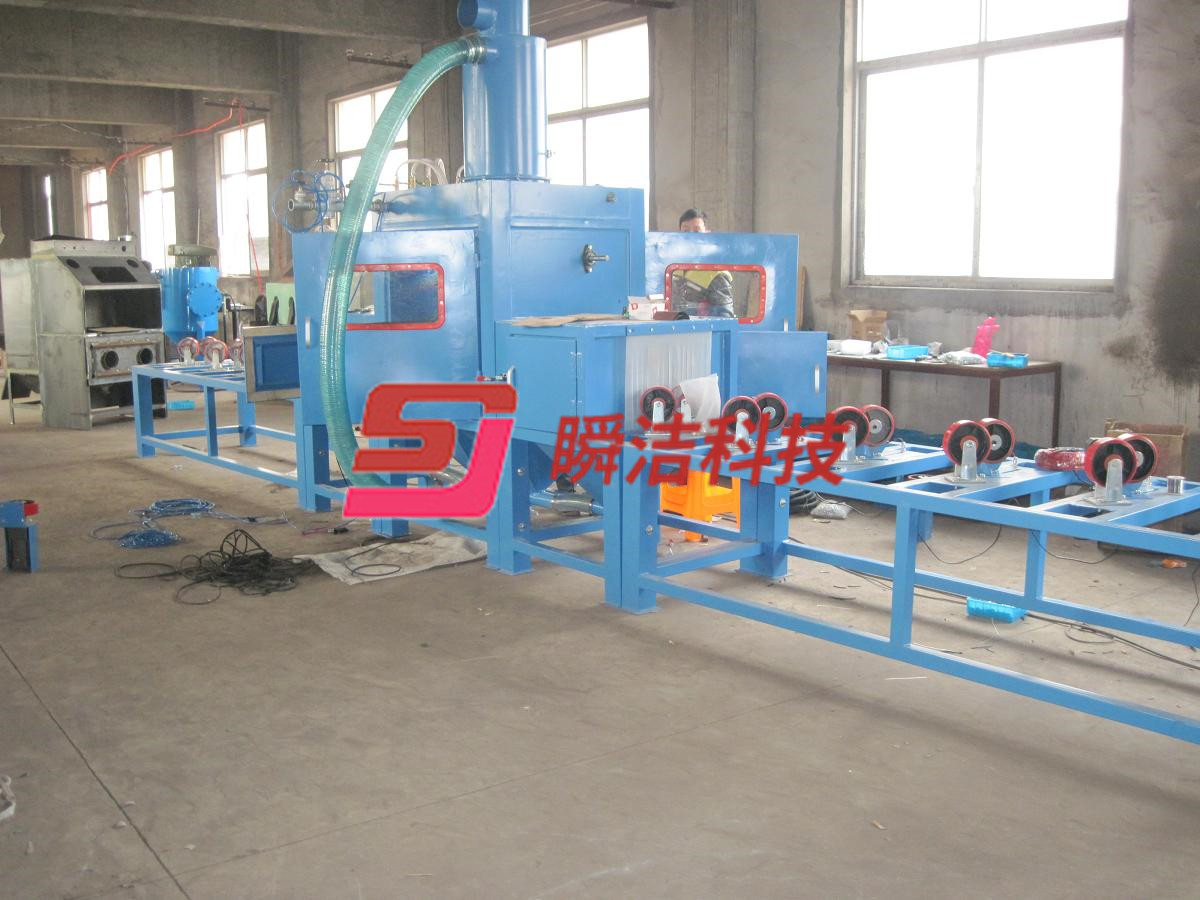 鋼管、鋁管外壁自動噴砂設備